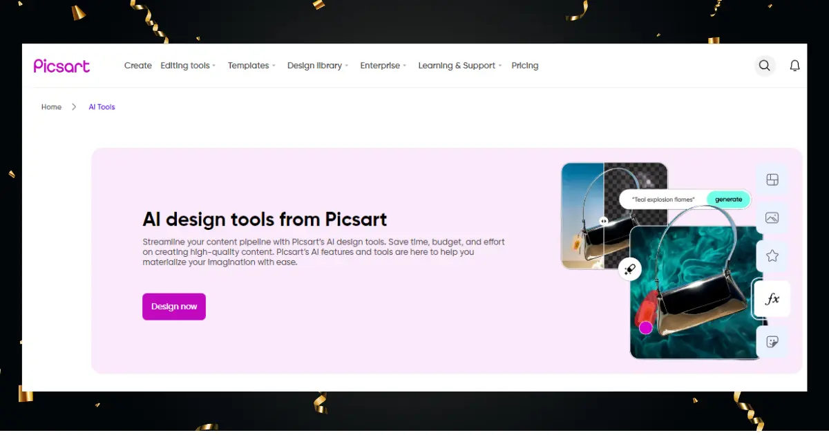 PicsArt AI design tools